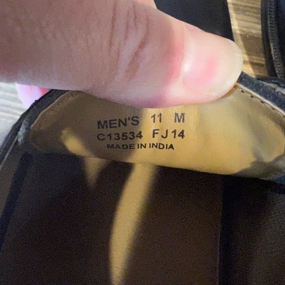 Mens Cole Haan Stanton Black‎ Leather Plain Toe Oxford Dress Shoes Size 11 M GUC - Picture 6 of 6